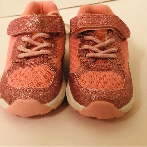 NWT Carter's Unisex-Child Flash Sneaker Color-Rose Gold (Pink)Size 7 - Picture 6 of 11